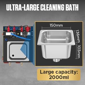 AUTOOL Automotive Motorcycle 4 Cylinder Ultrasonic Wave Injector Cleaner Petrol