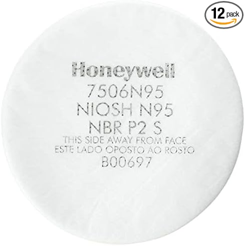 Honeywell N Series 7506N95 Particulate Filters, 12 Pack
