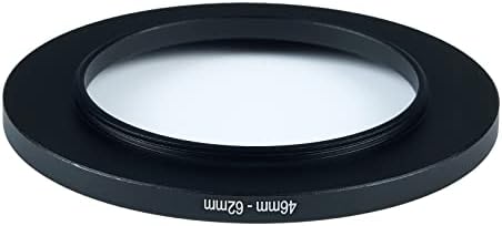 46mm to 62mm Step-Up Ring Filter Adapter for All Brands UV ND CPL Metal Ring Step-Up Rings Adapter Filter (46mm-62mm)