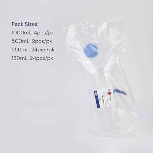 Pack of 1 Diposable Vacuum Filter Units 500mL 0.2μm PES Hydrophilic Membrane