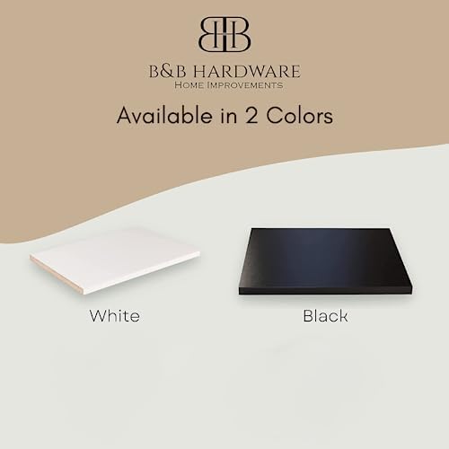 B&B HARDWARE White Cabinet Shelves Melamine - Custom Cut to Size - Ideal for Kitchen, Closet, & Garage Storage - Easy to Install - (15'' Depth x 23' Inches Length)