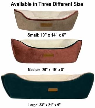 Otis & Claude Hi-Tech Cashmere Pet Bed – XL/Large Washable Dog Bed for Big Dogs, Sofa-Style Heavy-Duty Chew-Resistant Cushion for Large Breeds, Waterproof, Odor-Free Indoor Dog Bed (Green, 86" x 65")
