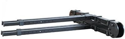 Griffin Double Piano Keyboard Stand & Laptop Mount (QuickFOLD Series) – 2 Tier/Dual Portable Studio Mixer Rack for Turntables, DJ Coffins, Digital Audio Gear & Music Equipment – Folding Multi Stage