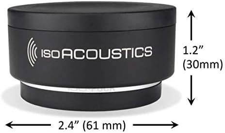IsoAcoustics Iso-Puck Series Acoustic Isolators (Iso-Puck, 20 lbs max/Unit, 4-Pack)