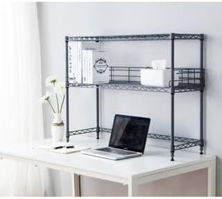 DormCo Suprima Desktop Carbon Steel Bookshelf - Gray