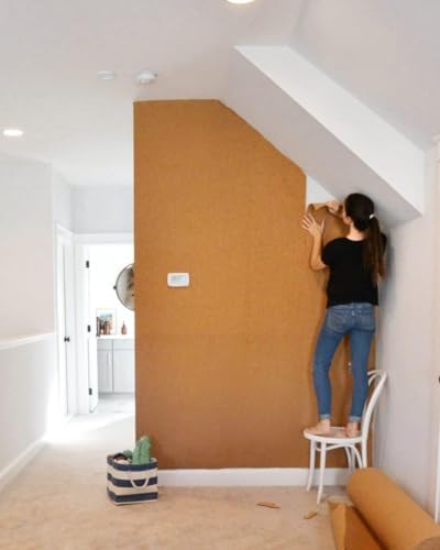 Manton Cork Premium Cork Sheet - 4' x 8' x 1/2", 100% Natural Facing Grade Material for Bulletin Boards, Decorative Photo and Message Push Pin Displays - Perfect for Home, School, and Office