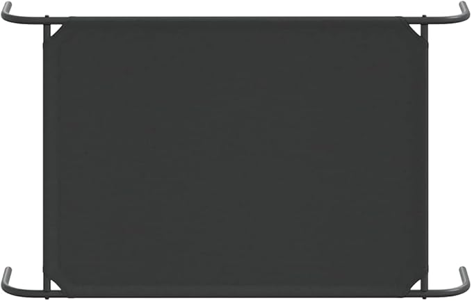 Elevated Dog Bed for Medium Dogs, Raised Pet Cot with Breathable Oxford Fabric and Durable Powder-Coated Steel Frame for Indoor Outdoor Use, Black