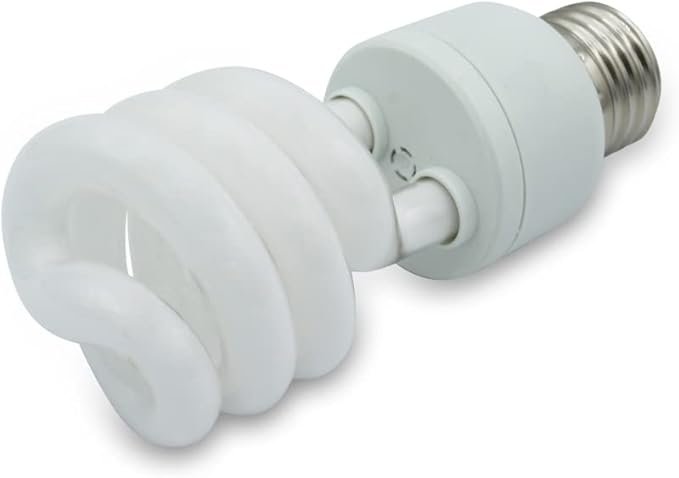 lumenivo 15 Watt UVB Reptile Light 5.0 15W Spiral Reptile Heat Terrarium Light Bulbs for Turtles, Gecko, Tortoise, Snake, Lizard, Chameleons, and Insects - 120V - 3 Pack