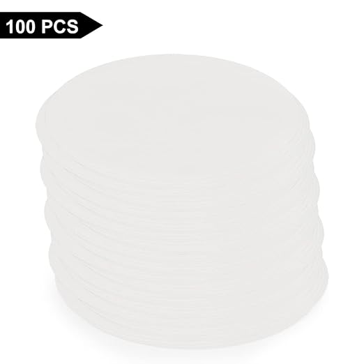 stonylab Quantitative Filter Paper, 100 Pack Slow Flow Rate Cellulose Filter
