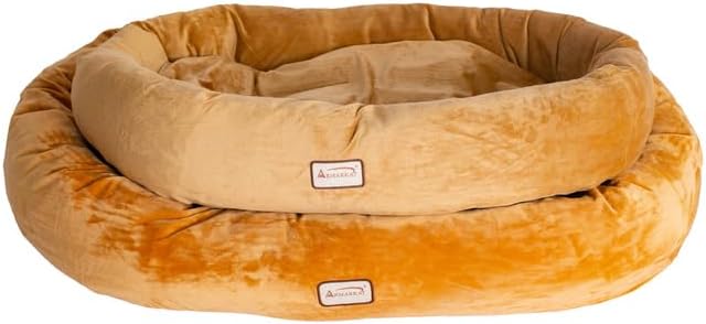 Ultra-Soft Dog Bed - Waterproof & Skid-Free - Earth Brown - Plush Velvet Comfort