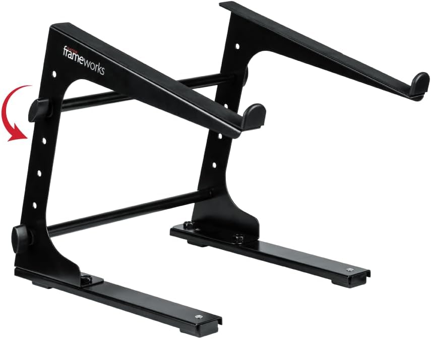 Gator Frameworks Portable Desktop Laptop/DJ Controller Stand with Fixed Height, (GFWLAPTOP1000)