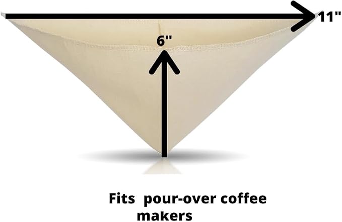 Pour Over Reusable Cloth Coffee Filter