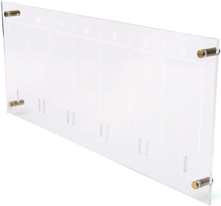 Acrylic Weekly Wall Calendar