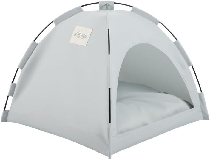 Cat Tent – Lightweight & Breathable Waterproof Shelter Designed for Indoor/Outdoor Adventures, Giving Your pet Safe Outdoor Exploration Joy. (Slate Gray, 15.7×15.7 in)