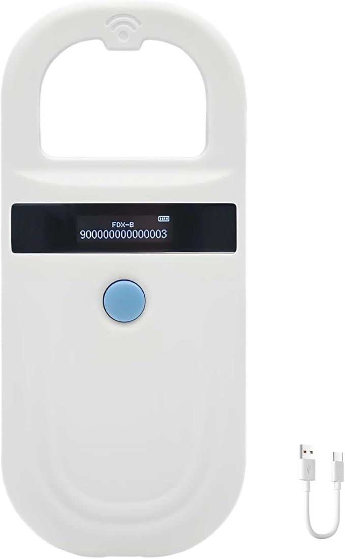 Pet Microchip Scanner, 134.2Khz Reader, 0-15 Cm Read Distance, Emid Fdx-B (Iso11784/85) Compatible