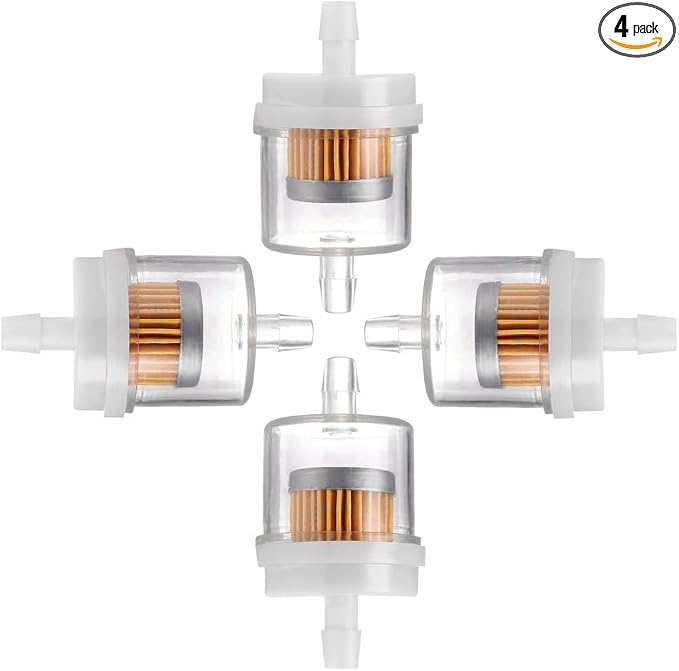 4 Pack Universal Gas Inline Fuel Filters