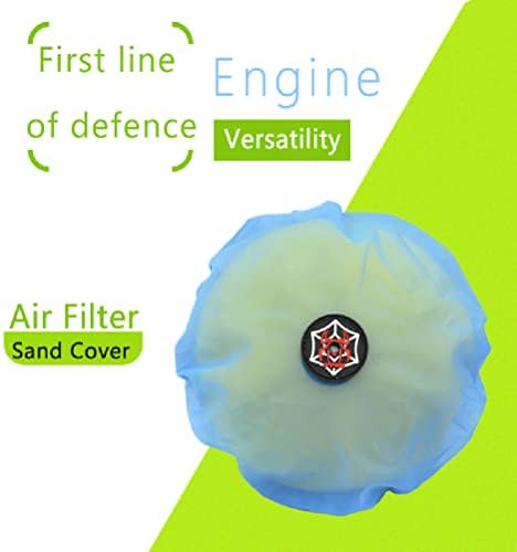 OTOM Universal Motorcycle Air Filter Dustproof Sand Cover Engine Cleaning Air Filter Wrap Fit for dirt bike (Blue)…