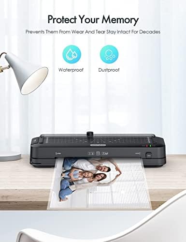 Thermal Laminator Machine and Pouches Bundle, Laminate up to 9-inch Built-in Paper Trimmer Punch, with Laminating Pouches, 3mil 100pack, Letter Size