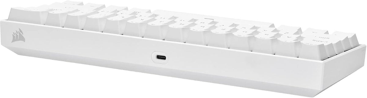 Corsair - K65 RGB Mini Wired 60% Mechanical, CH-9194114-NA, Cherry MX Speed Linear Switch Gaming Keyboard with PBT Double-Shot Keycaps - White (Renewed)
