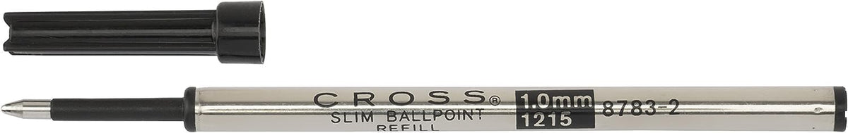 Pen Savings Combo Pack, Genuine Slim Ballpoint Pen Refills for Cross Click Pens, Black Ink, 5 Pack, 8783-2, Bulk Packed