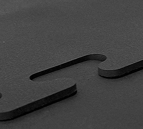 American Floor Tiles - Heavy Duty Stall Tiles - Stable/Horse Tiles - Thick, Durable Rubber Flooring Solid Black 12' x 12' Set 1/2" Thick (36 Tiles Total)