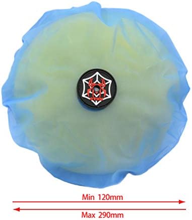 OTOM Universal Motorcycle Air Filter Dustproof Sand Cover Engine Cleaning Air Filter Wrap Fit for dirt bike (Blue)…