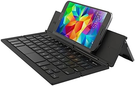 ZAGG Pocket, Foldable Wireless Keyboard for Smartphones & Small Tablets Apple & Android Devices - Black
