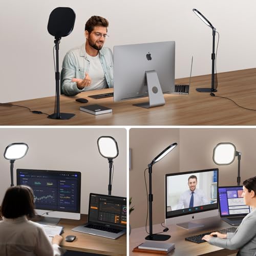 LitONES 2PCS Video Conference Light for Zoom with Stand, 30 Modes, CRI>98