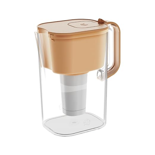 HOMEWATER 10-Cup Pitcher Filter – BPA-Free, High-Capacity 2.4L Pitcher