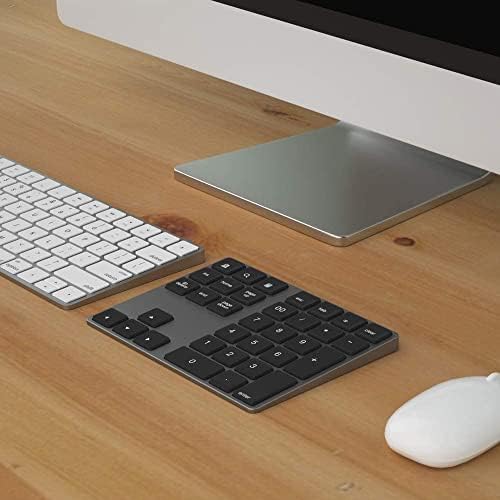 JOYEKY Wireless Number Pad Bluetooth Numeric Keypad for Laptop (Dark Grey)