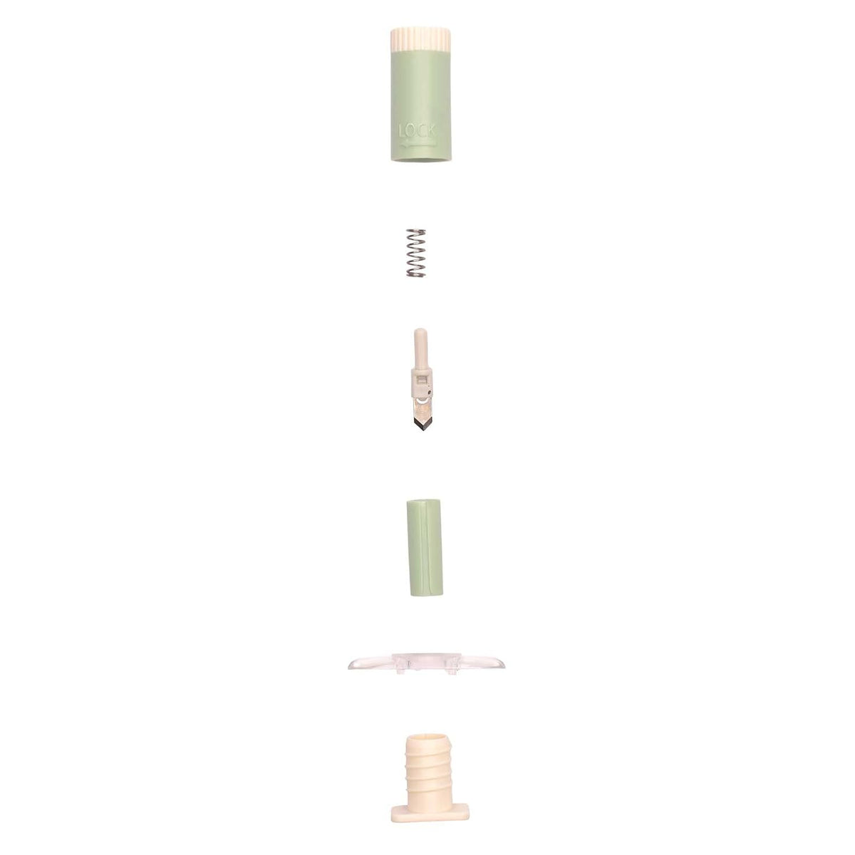 Vaessen Creative Circle Cutter, Paper, Cardstock, Photos, Foam Rubber, Cardboard, 2.5 15 cm, Mint Green