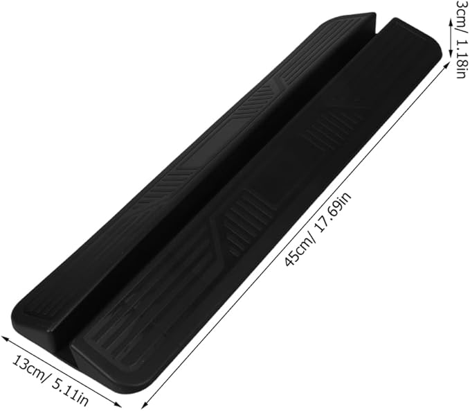 CHILDWEET Baby Gate Pedal Accessory Black Pp Plastic Door Ramp Support Feet for Home Safety Gate Reinforcement Easy Installation Stairway Pet Kick Plate