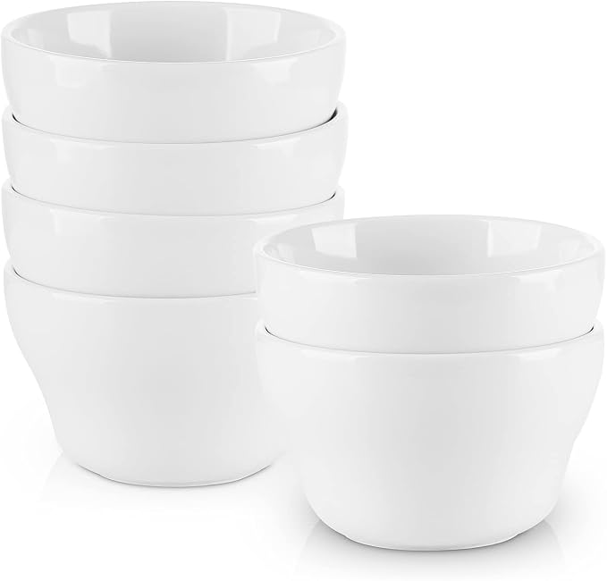 Selamica Ceramic Small Bowls Dessert Bowls 8oz Bouillon Cups