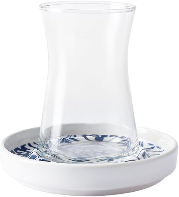 KARACA Mavili Turkish Tea Cups Set