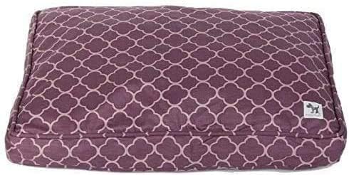 Molly Mutt Sheepy Wool-Filled Crate Pad, GOTS-Certified 100% Organic Cotton Canvas Cover with Soft 100% Natural Wool Insert, Ideal for Dog Bed or Kennel, Royals, 54" x 37" x 2.5"
