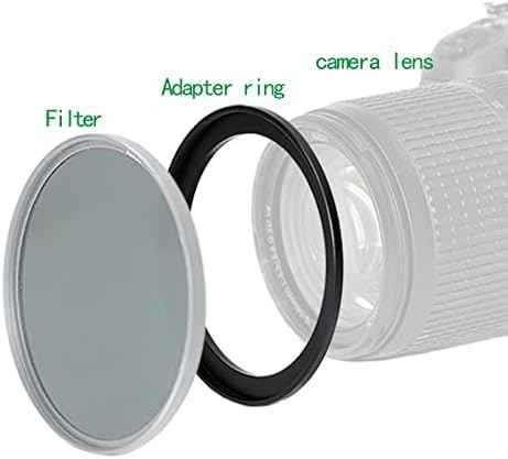 46mm to 43mm Step-Down Ring Filter Adapter for All Brands UV ND CPL Metal Ring Step-Down Rings Adapter Filter (46mm-43mm)