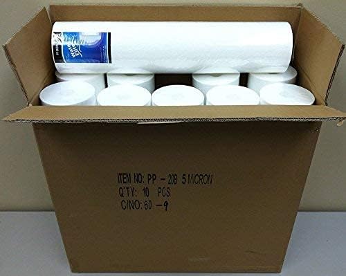 BLUONICS Sediment Replacement Water Filters Ten 4.5" x 20" Whole House