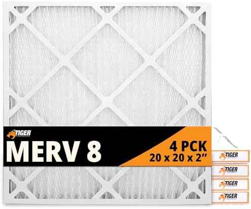 Tiger Tough 20x20x2 Air Filter MERV 8 MPR 600-800, High-Performance