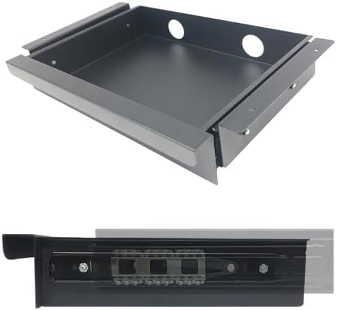 Under Desk Mounted Sliding Pull-out Drawer, W 15.3" x D 8.8"
