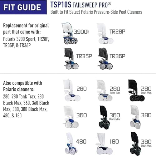 for Polaris Pool Cleaner Parts 15 Pack Polaris 280 Part Sweep Pro Sweep Scrubbers Replacement 2 Hose Tail Scrubber Cleaner Pool Tail Scrubber 280 360 380 180 480 3900