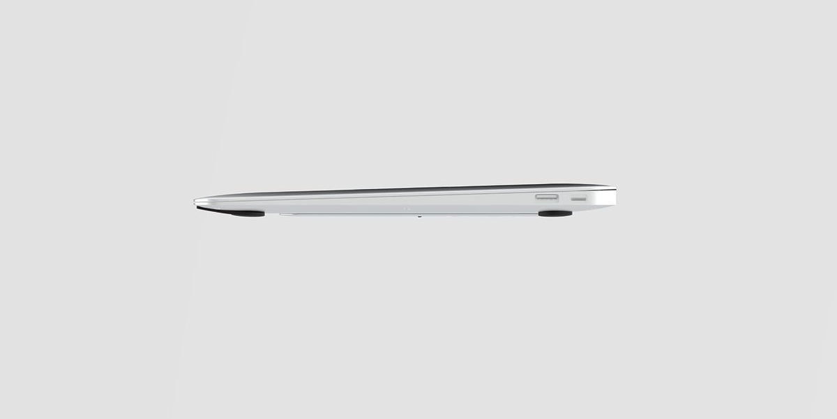 Invisible Laptop Stand, Stick-On 6-Level Riser for Mobile Work