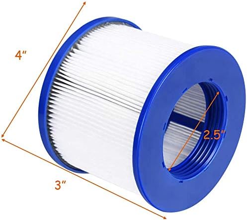 EDOSTORY Hot Tub Filter Replacement Cartridges, Fold White Filter Paper