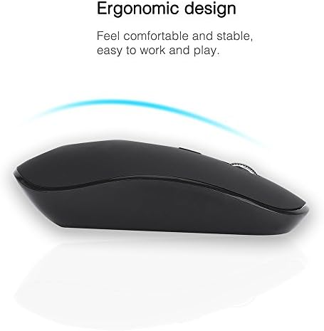 Fonicer Wireless Keyboard and Mouse Combo with USB C & USB A Receiver-Full Size Type c Keyboard and Mouse Compatible