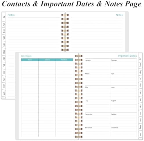2027 Daily & Monthly Planner - One Page Per Day, Daily Planner from January 2027 - December 2027, Planner 2027 with 12 Monthly Tabs, 8.5" x 11", Flower-B