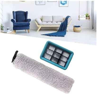 Roller Brush and Filter Replacement Kit, Compatible with Bissell Crosswave HF2 3845N 3831 Floor Scrubber Vacuum Cleaner(Rolling brush)