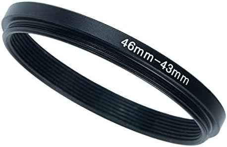46mm to 43mm Step-Down Ring Filter Adapter for All Brands UV ND CPL Metal Ring Step-Down Rings Adapter Filter (46mm-43mm)
