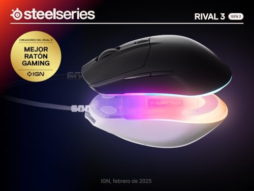 SteelSeries Rival 3 Gen 2 Gaming Mouse - White