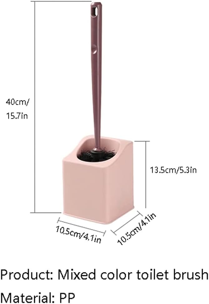 Toilet Scrubber Soft Hair Wall Mount Toilet Brush and Holder, Long Handle