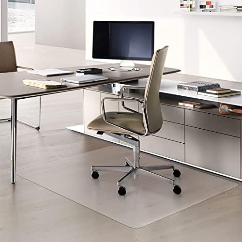 Naturehydro Office Chair Mat for Hardwood Floor, 48" x 36" Transparent Floor Protector,Easy Glide Rolling Desk Chair Floors Mat, BPA and Phthalates Free (Rectangle)