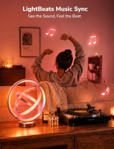 Lepro TB1 AI Smart Table Lamp, RGB+IC Addressable Color Changing Desk Lamp